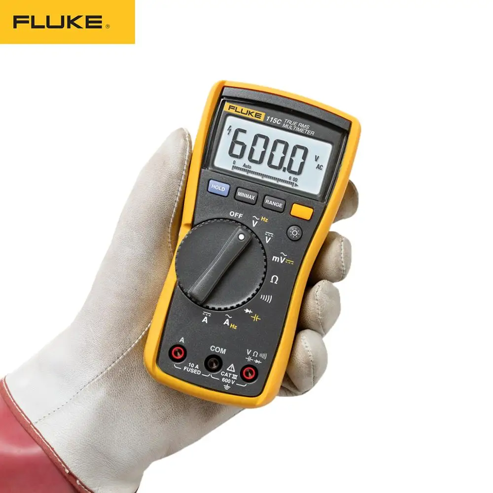 Fluke 115 115C мультиметр True RMS тестер Цифровой мультиметр Профессиональный портативный цифровой тестер