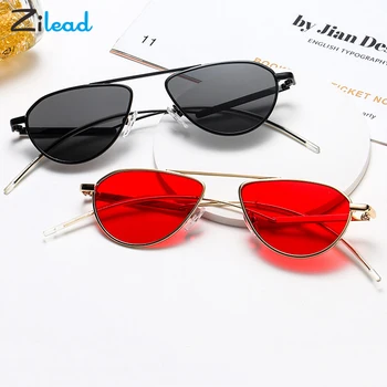 

Zilead Oval Frame Glasses Punk Style Metal Framework Elastic Design Adjustable Nose Pad Fashion Comfortable For Men And Women
