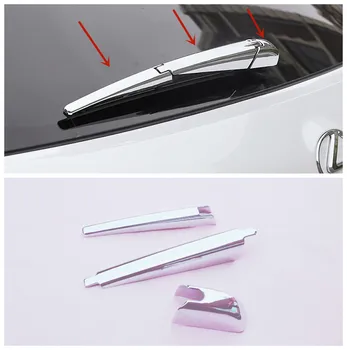

3pcs Car-Styling ABS Plastic car rear Wiper strip Car Garnish Stickers Styling Accessories For Lexus NX 200 2015 2016