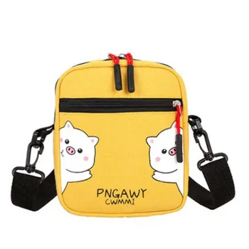 

Canvas bag women's messenger Small Bag Mini Bag Shoulder bag net red multi-function leisure bag cloth bag package girl 2020