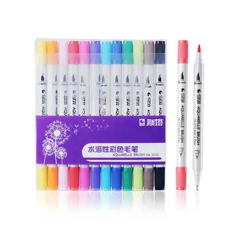 

2pcs Paint Marker Pens Art Rock Metal Glass Acrylic Waterproof Permanent Coloring Design Comics Painting Water Soluble