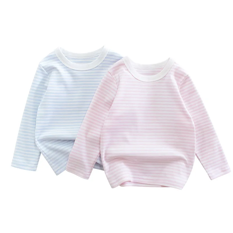 

2020 New Products Children Clothes Autumn Children Long Sleeve T-shirts Cotton Striped Casual Boys Baby Clothes