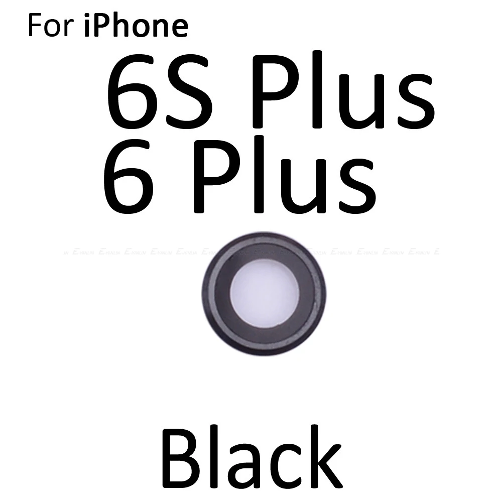 Новинка, задняя бейсболка с камерой, держатель, зажим для объектива, кольцо, кронштейн, рамка для iPhone 4, 4S, 5, 5S, SE, 5C, 6, 6S Plus - Цвет: Black 6 Plus 6S Plus