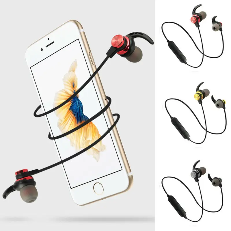 Bluetooth 4 2 наушники беспроводные магнитные спортивные вкладыши гарнитура для