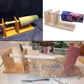 

Wooden Tumbler Turner Kit for Cuptisserie Turner Machine with Rotisserie Motor for DIY Crafts Epoxy Resin Crafts