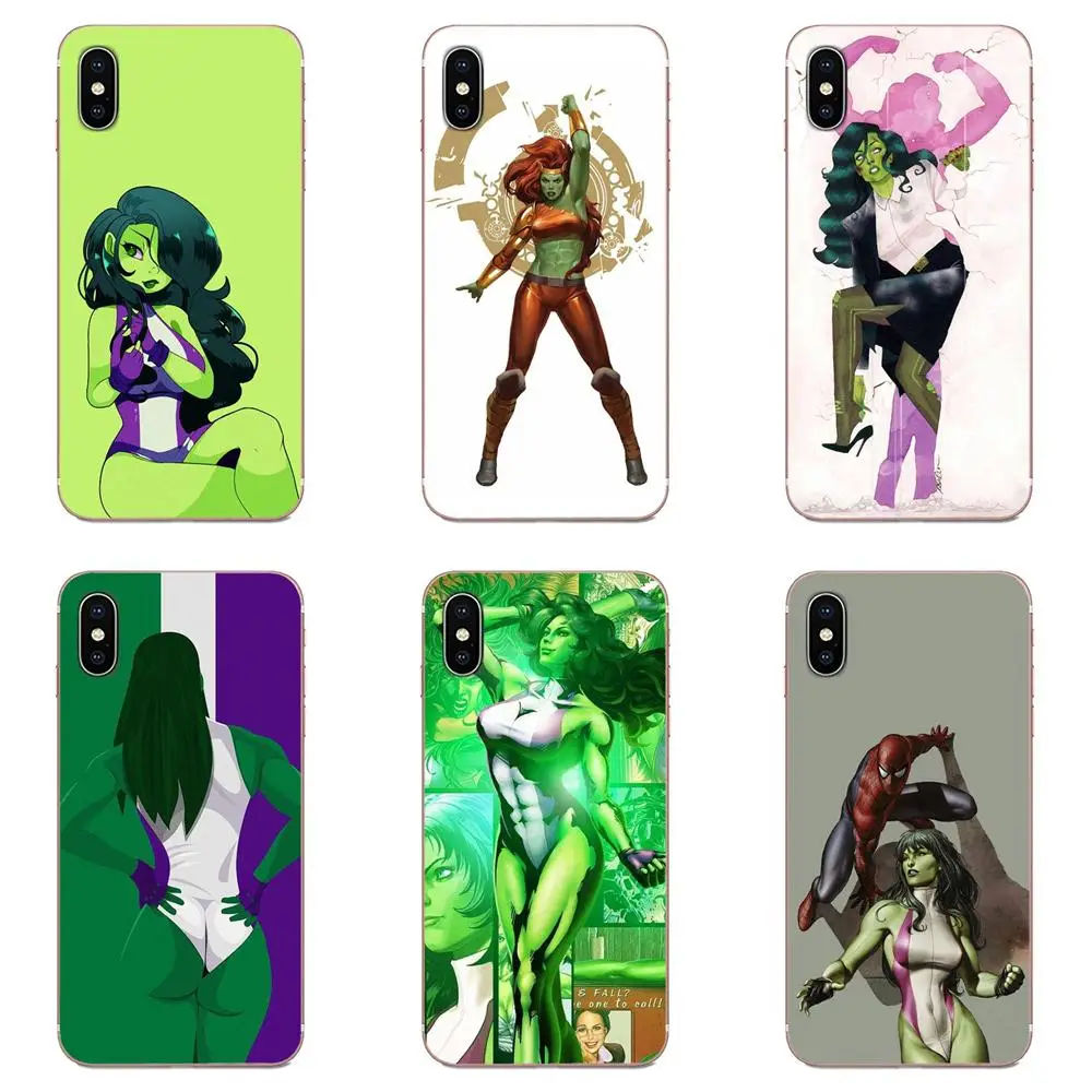 Мягкий силиконовый чехол Marvel She Hulk для Samsung Galaxy Note 5 8 9 S3 S4 S5 S6 S7 S8 S9 S10 5G mini Edge Plus Lite |