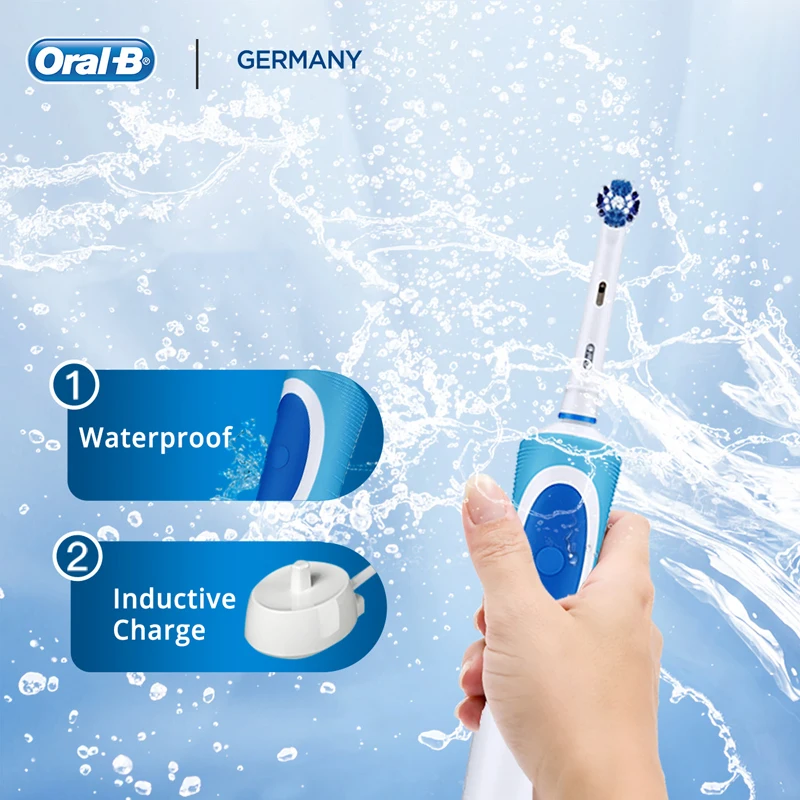 Oral B Sonic Electric Toothbrush Rotating Vitality D12013 Rechargeable Teeth Brush Oral Hygiene Toothbrush Heads