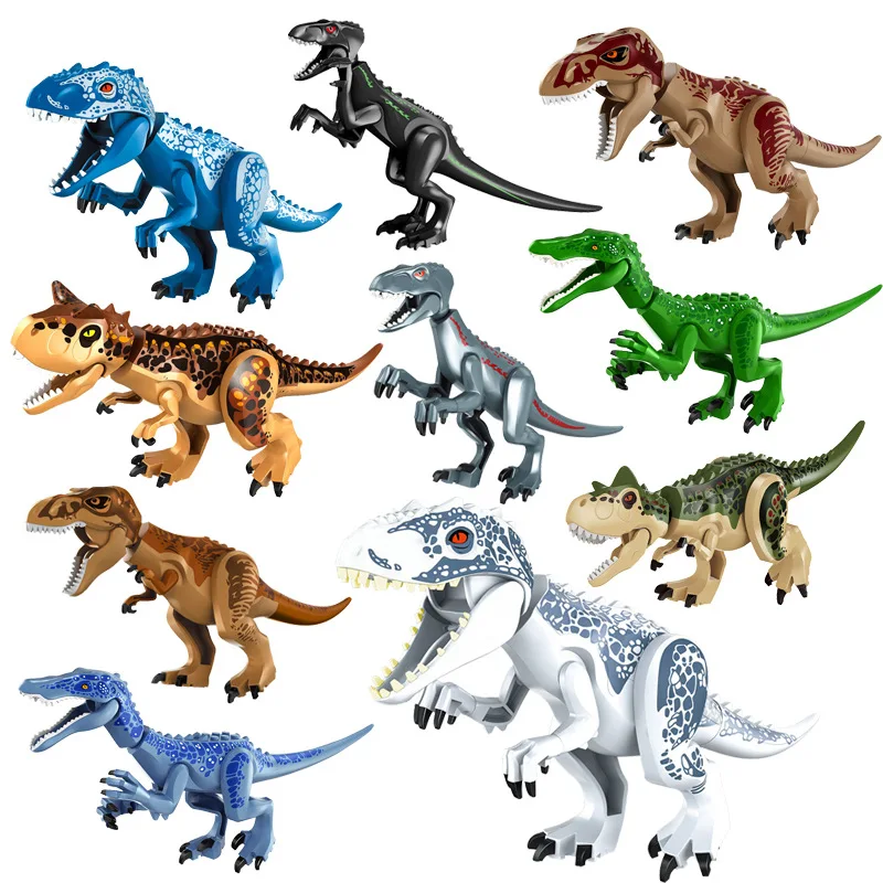 Конструктор Парк Юрского периода динозавр тираннозавр индоминус I Rex Dino детали