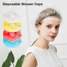 100 шт/партия одноразовые шапочки для душа Пылезащитная водонепроницаемая шапочка для ванной для женщин спа салон волос Товары для ванной шапочки для ванной