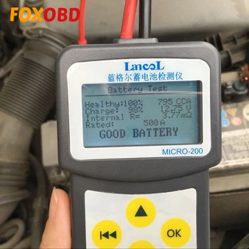 

MICRO-200 Automotive Car Battery Tester Battery Digital CCA Battery Analyzer Vehicle Car Battery Tester 12V Diagnostic Tool
