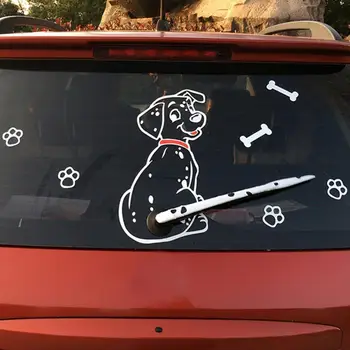 

Fashion Car Cartoon Animal Sticker Moving Tail Cute Puppy Dog Auto Stickers Reflective Car Styling Rear Wiper Decals
