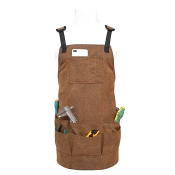 

Newest Hot Canvas Apron Kitchen Tool Waterproof Home Work Apron Kitchen Apron BBQ Apron Baking Tool Carpenter Tools Garden Apron