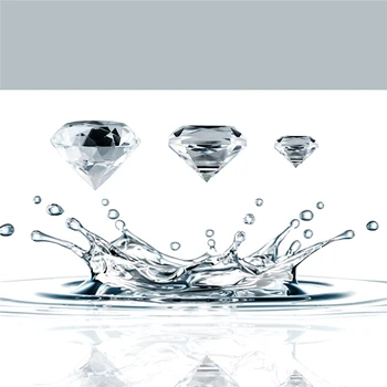 

H&D Clear Crystal Faceted Diamond Paperweight Jewel Glass Craft Fengshui Ornament For Father's Day Gift Wedding Decor(3pcs)