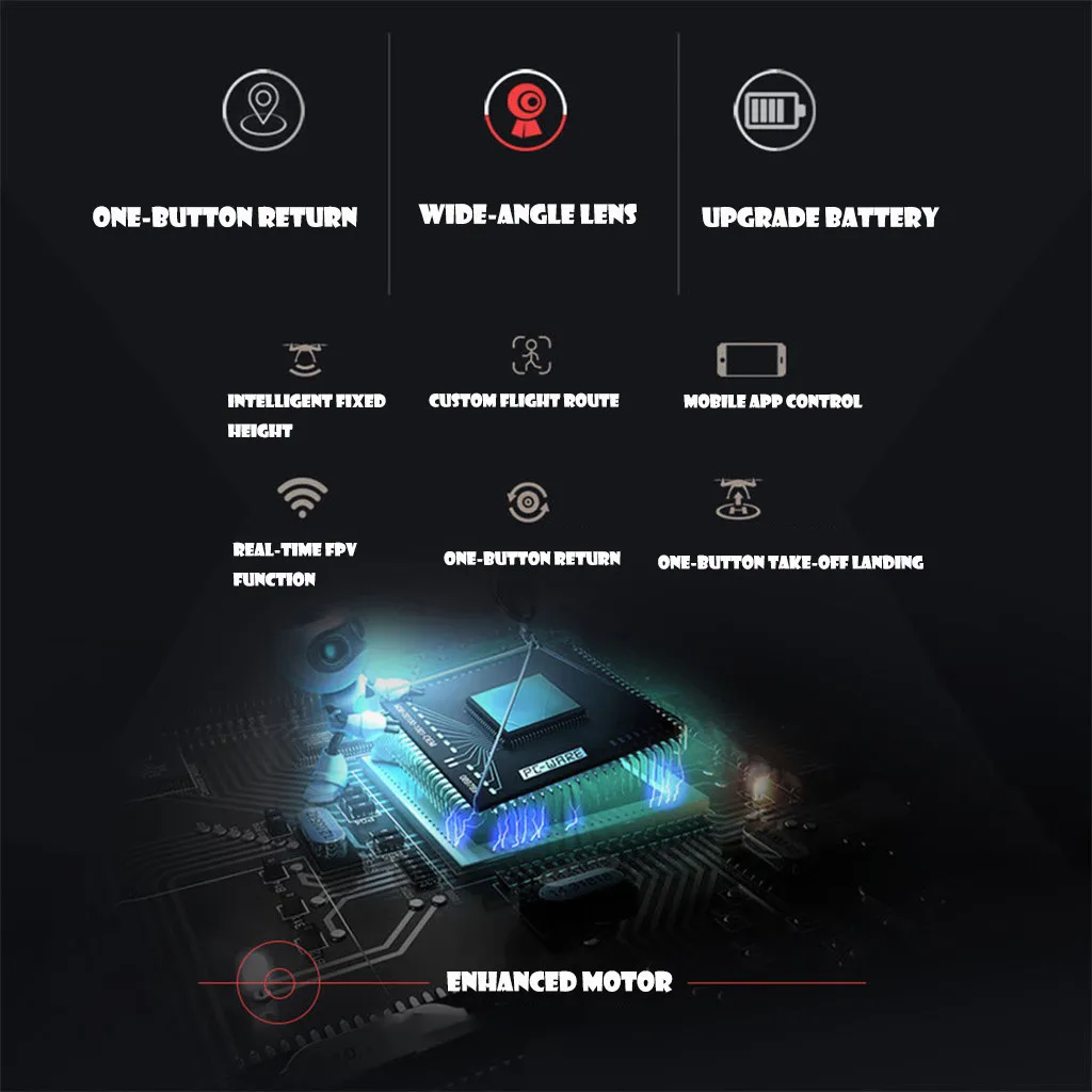 Аксессуары для дрона Dh10s 2mp 720p Wifi Hd камера постоянное давление воздуха Rc Дрон Квадрокоптер для Dji Mavic мини аксессуары