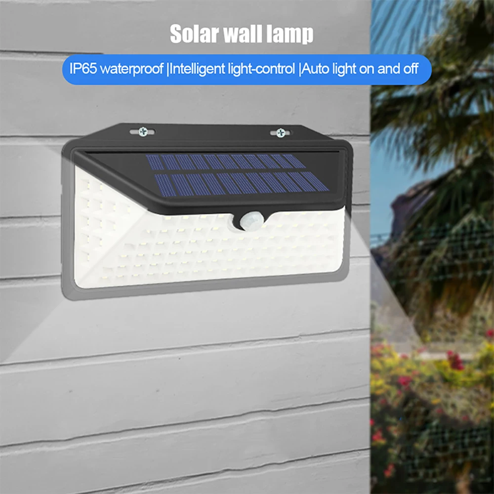 Sensor de Movimento Luz de Parede Ip65 à Prova Água com 2000 Mah de Lítio-bateria Solar Mpow Modos Ajustáveis Dwaterproof Luzes Brilhantes Super 102 Led 3 14 parede solar mpow 3 modos ajustáveis ip65