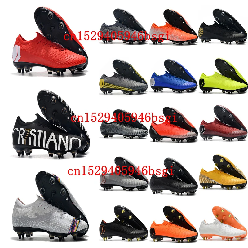 

2019 mens soccer shoes SG high ankle soccer cleats outdoor football boots botas de futbol
