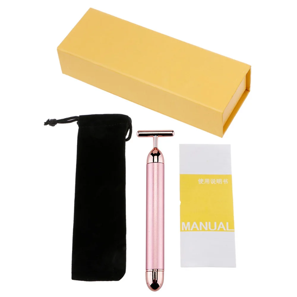 Ультразвуковая подтяжка лица массажер для лица 24K beauty Bar спа-массажер для кожи палка подтяжка кожи для похудения удаление морщин инструменты для ухода за лицом
