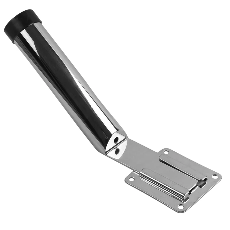 

Stainless Steel Slide Mount Fishing Rod Holder Racks Marine Removable Boat Rod Pod