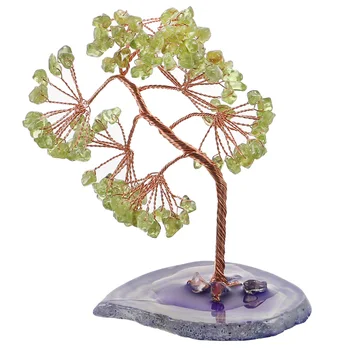 

1pc Home Decoration Home Decor Home Accessories Chic Unique Pretty Tabletop Decor Peridot Tree Decor For Indoor Home
