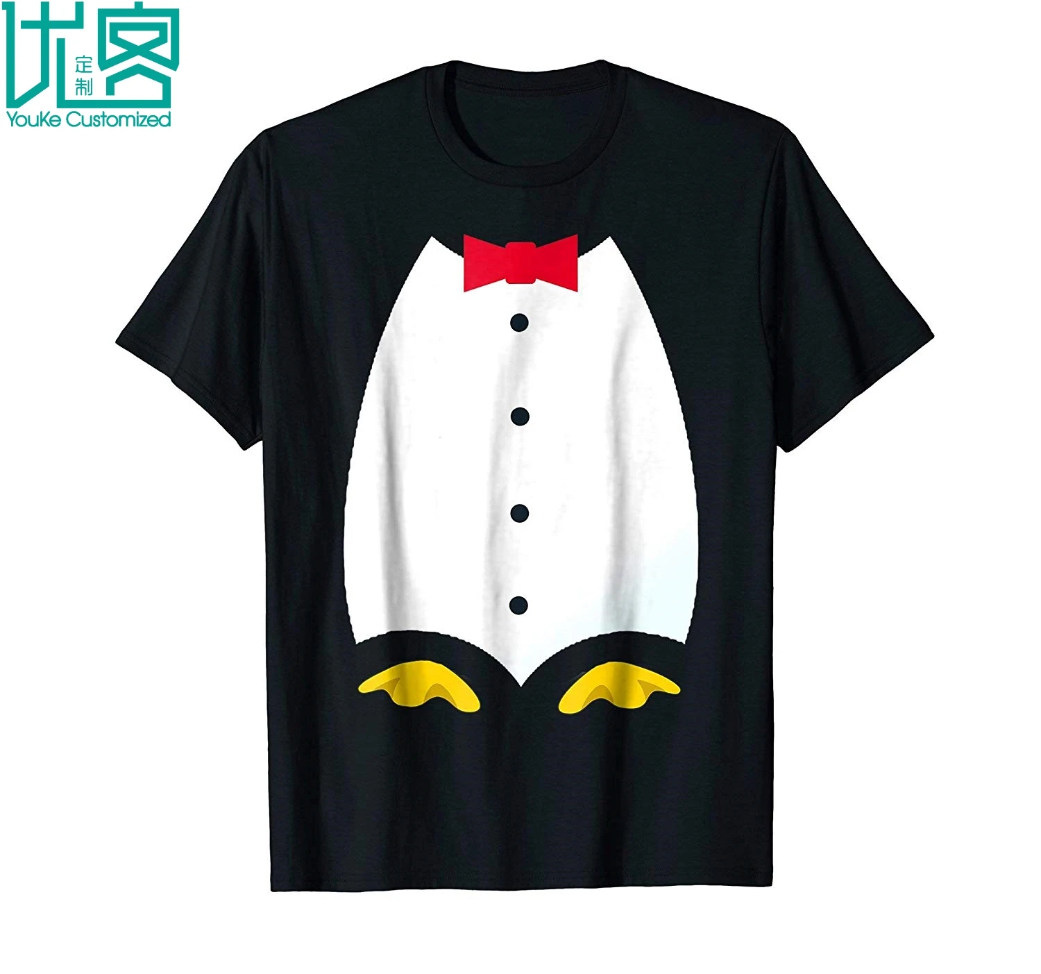 Penguin Tuxedo Costume T Shirt 2020 Summer Men's Short Sleeve T-Shirt | Мужская одежда
