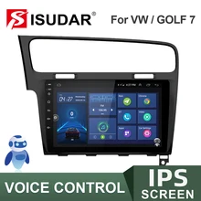 ISUDAR autorradio V57S con Android para coche, Radio estéreo con pantalla IPS, GPS, CANBUS, DVR, cámara, 2 Din, para VW/Volkswagen/Golf 7
