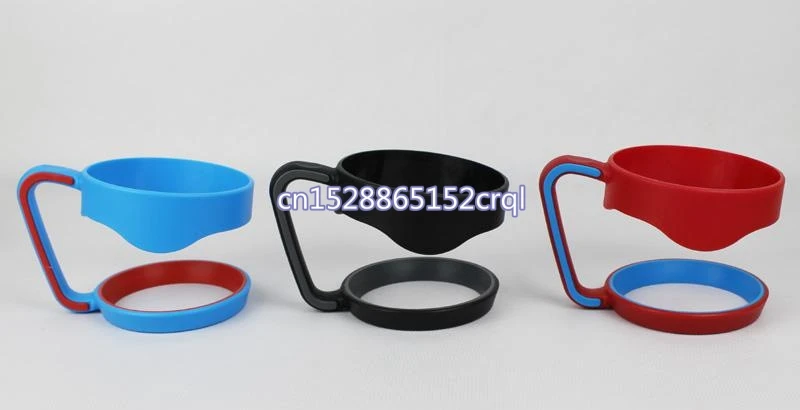 100pcs/lot Portable Water Bottle Mugs Cup Handle for YETI Tumbler Rambler Cup Hand Holder 30Oz Fit Christmas Gift Wedding Favor
