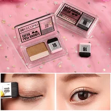 Makeup GECOMO Double-layer Gradient Eyeshadow Earth Color Pearlescent Mermaid Peach Makeup Lazy Eyeshadow Palette Set