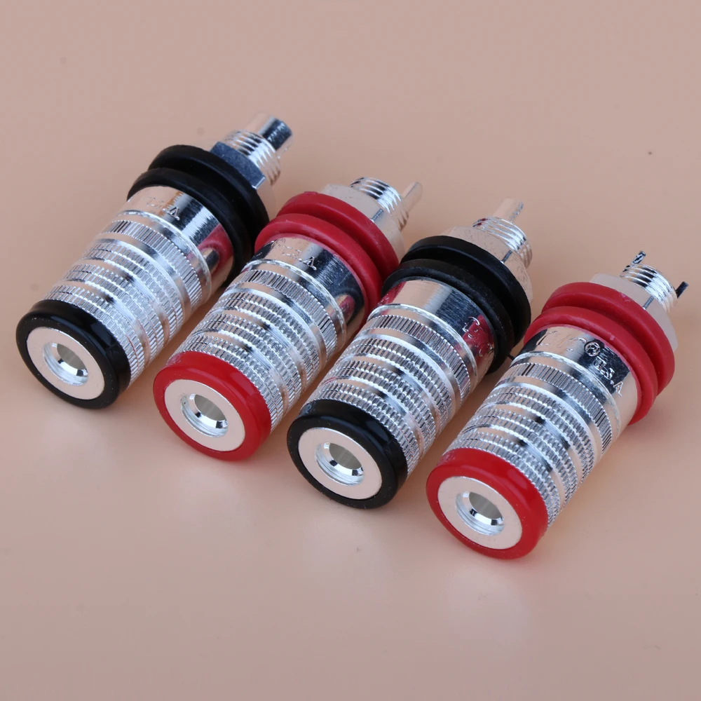 HIFI Audio Silber Überzogene OFC Lautsprecher Verstärker Binding Post Terminal Bananen Stecker Buchse Ausgang Stecker Hifi Audio DIY – Detail 6