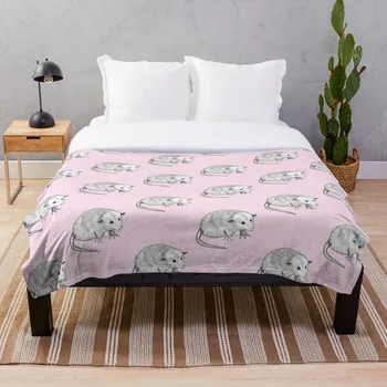 

Little Opossum Throw Blanket Soft Sherpa Blanket Bed Sheet Single Knee Blanket Office Nap Blanket