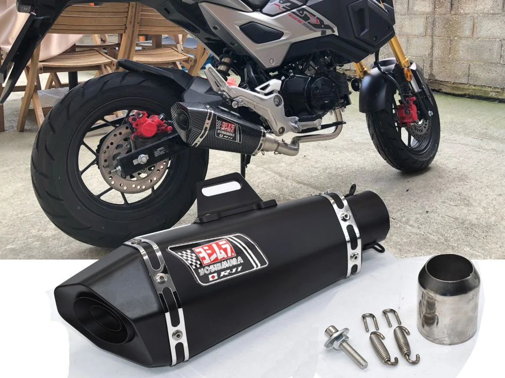 Универсальный глушитель выхлопной трубы Yoshimura для мотоциклов FZ1 FZ8 R3 R6 R15 ZX6R ZX10 Z900