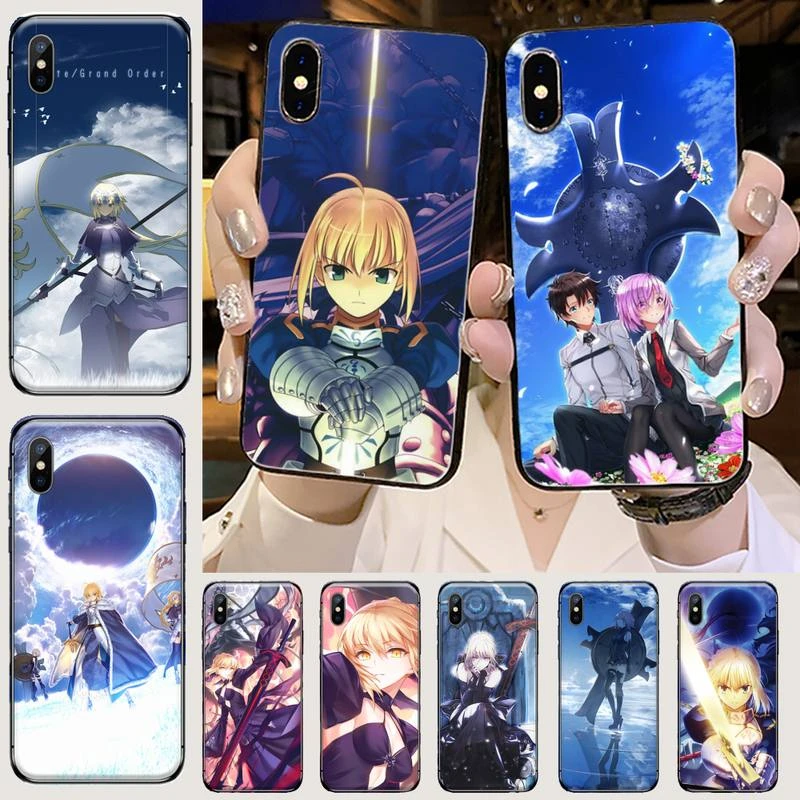Fate Grand Order Anime Phone Case For Iphone 11 12 Mini Pro Xs Max 8 7 6 6s Plus X 5s Se Xr Phone Case Covers Aliexpress