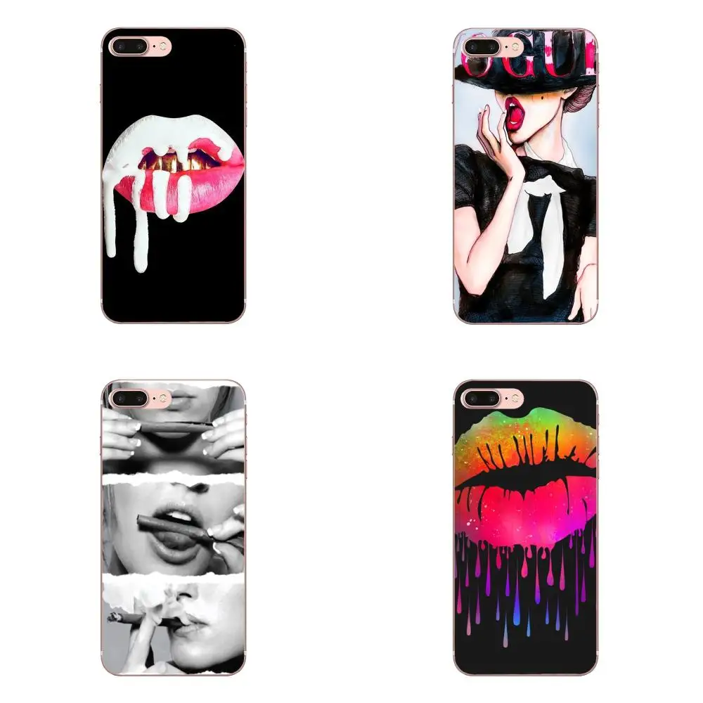 

For Galaxy Alpha Note 10 Pro A10 A20 A20E A30 A40 A50 A60 A70 A80 A90 M10 M20 M30 M40 Soft Silicone Case Sexy Lip Bite Mouth