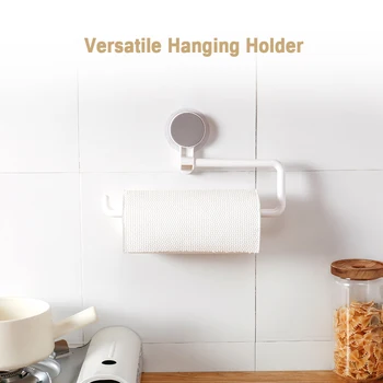 

New Kitchen Self-adhesive Paper Towel Holder Sticky Rack Roll for Bathroom Towel Rack Multifunction Wall Mounted Storage Rack