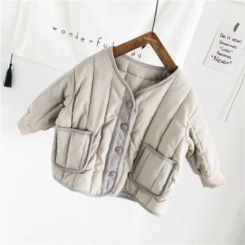 Модная верхняя одежда для маленьких девочек детская осенне-зимняя одежда детские куртки для девочек, куртка, пальто, для малышей 80-120