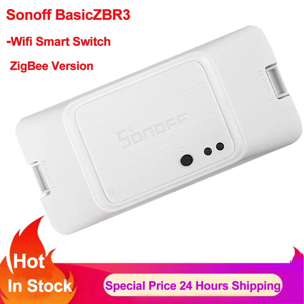 Умный выключатель Sonoff BasicZBR3 Zigbee беспроводной домашний таймер с дистанционным