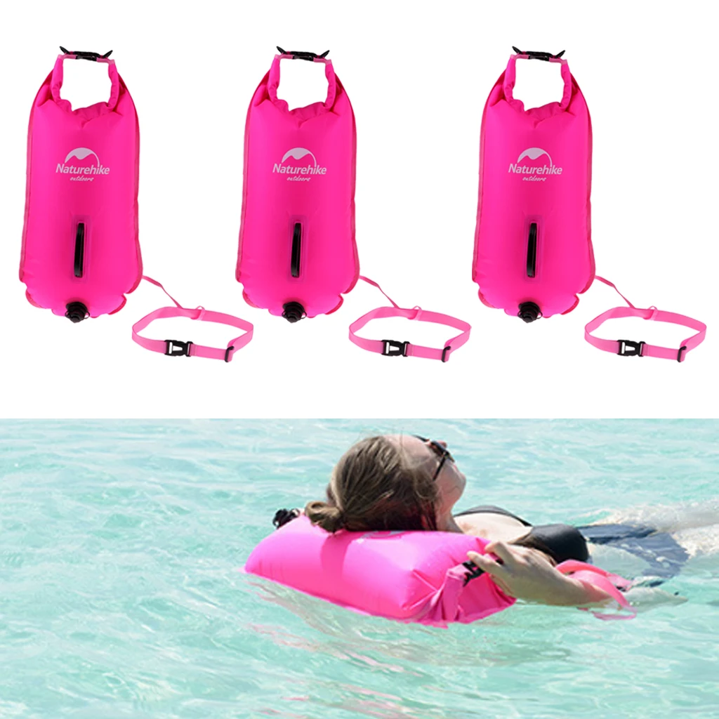 

3 Pieces Inflatable Waterproof Dry Bag Kayak Boating Swimming Hiking Sack Bag