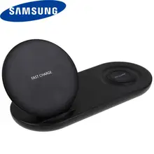 Двойной samsung Galaxy S10 S9 Note 10 9 8 беспроводной Qi зарядное устройство Быстрая 25 Вт док-станция двойной EP-N6100 зарядное устройство для Xr Xs X max