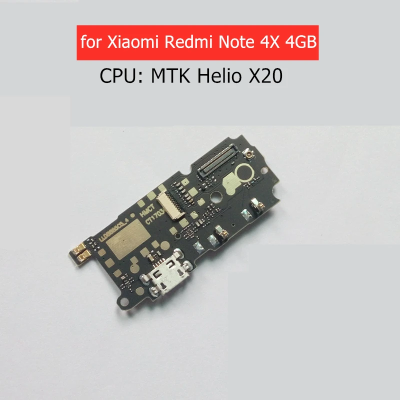 Для Xiaomi Redmi Note 4X 4 Гб MTK USB зарядное устройство разъем гибкий кабель зарядка