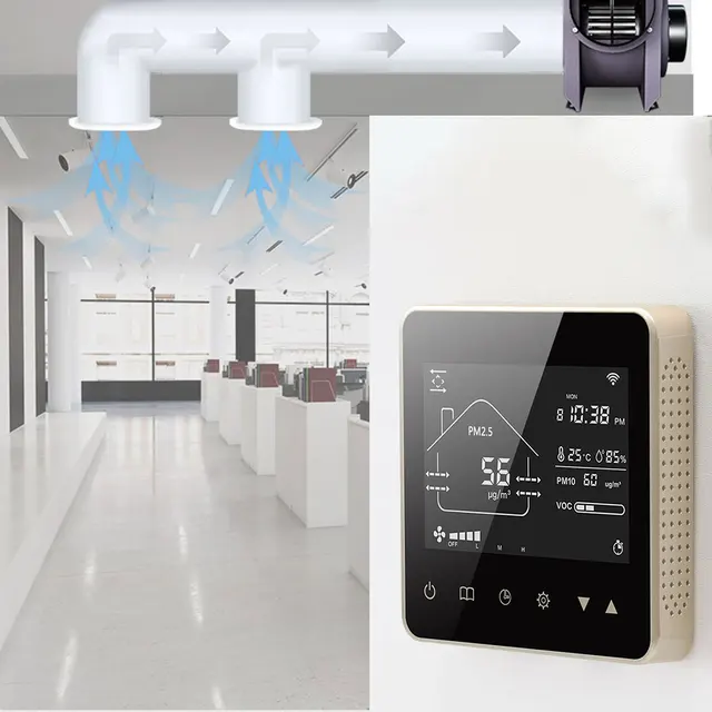 Tuya Smart WiFi aire acondicionado de control de temperatura del controlador  de CA con display de temperatura y humedad - China Controlador de  temperatura, el regulador de temperatura