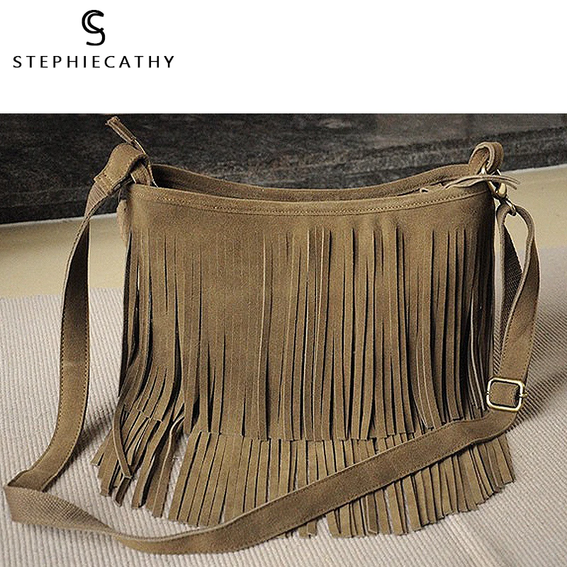 SC новая богемная Ретро стиль натуральная кожа женская сумка-мессенджер с