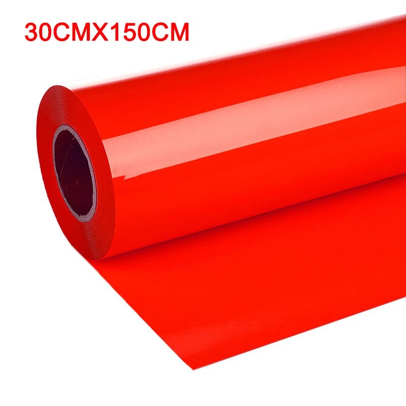 red DIY винил теплообмена железа на одежде плёнки силуэт бумага искусство одежда сплошной цвет TUE88 - Цвет: red