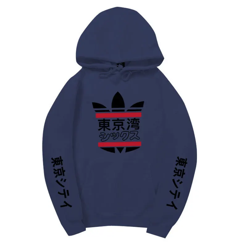 

2020 Fashion japanese streetwear Tokyo Bay Hoodie Sweatshirt Multiple Colour Men Women Harajuku Hoodies Pullover S-XXl