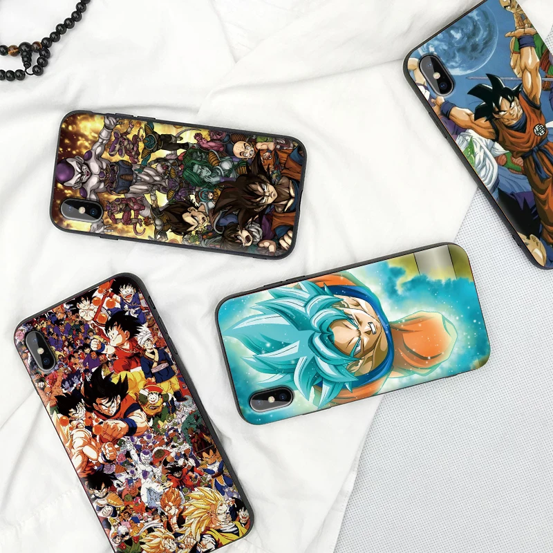 Противоударный чехол из мягкого ТПУ для IPhone 11 Pro 6 6s 7 8 Plus силиконовый DRAGON BALL Z Zetto