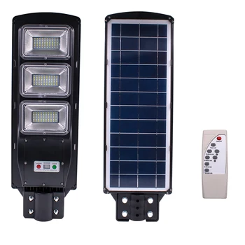 

Solar Powered Street Light, 90W 180-LED Solar Sensor Light with Light Control and Radar Built-In Sensor for Street Area Lighting