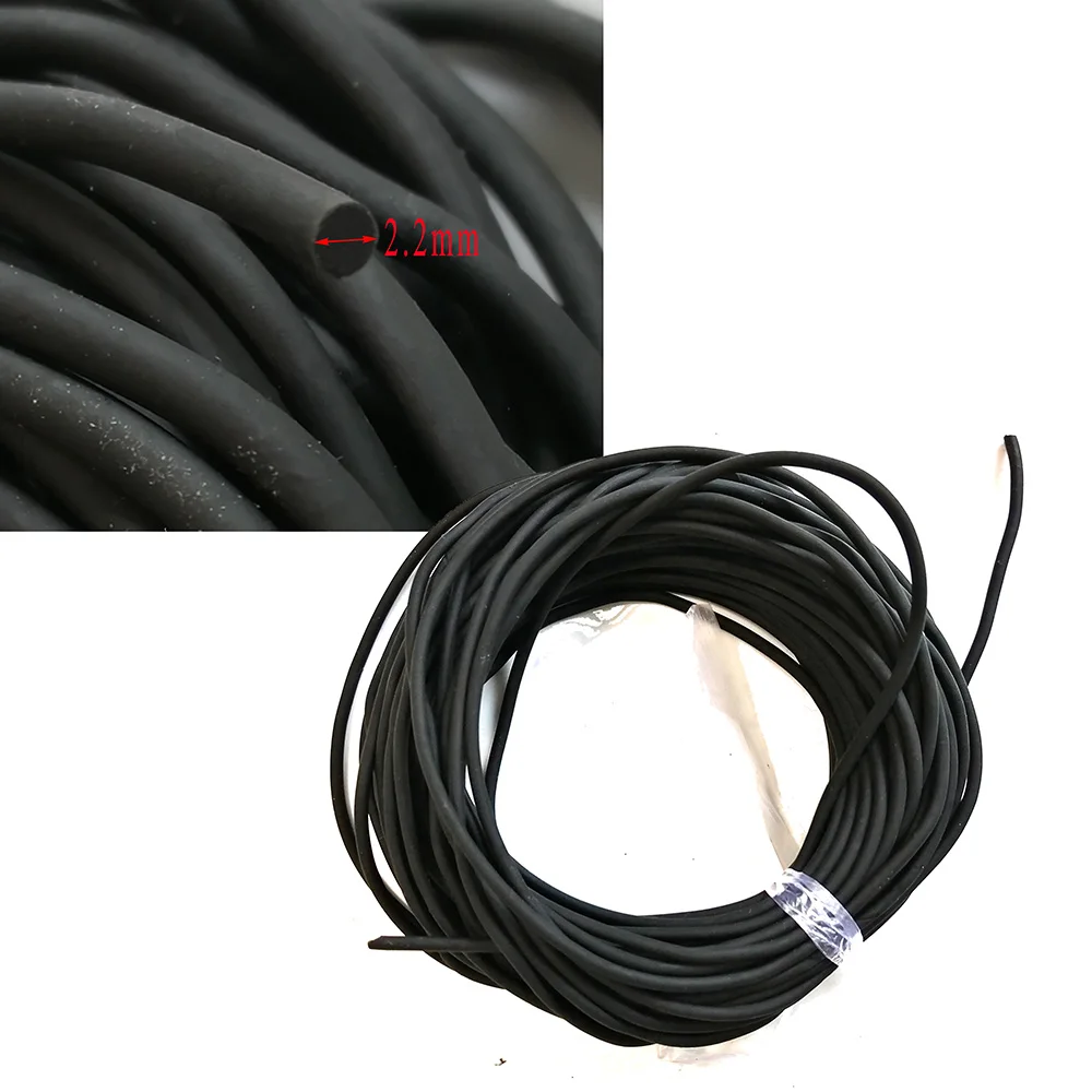 10 Meters 2.2mm Rubber Solid Elastic Rubber Line Line for Fishing Traditional Level Round Elastic Rope Tied Fish fishing line fishing tackle fishing rope fishing rubber band