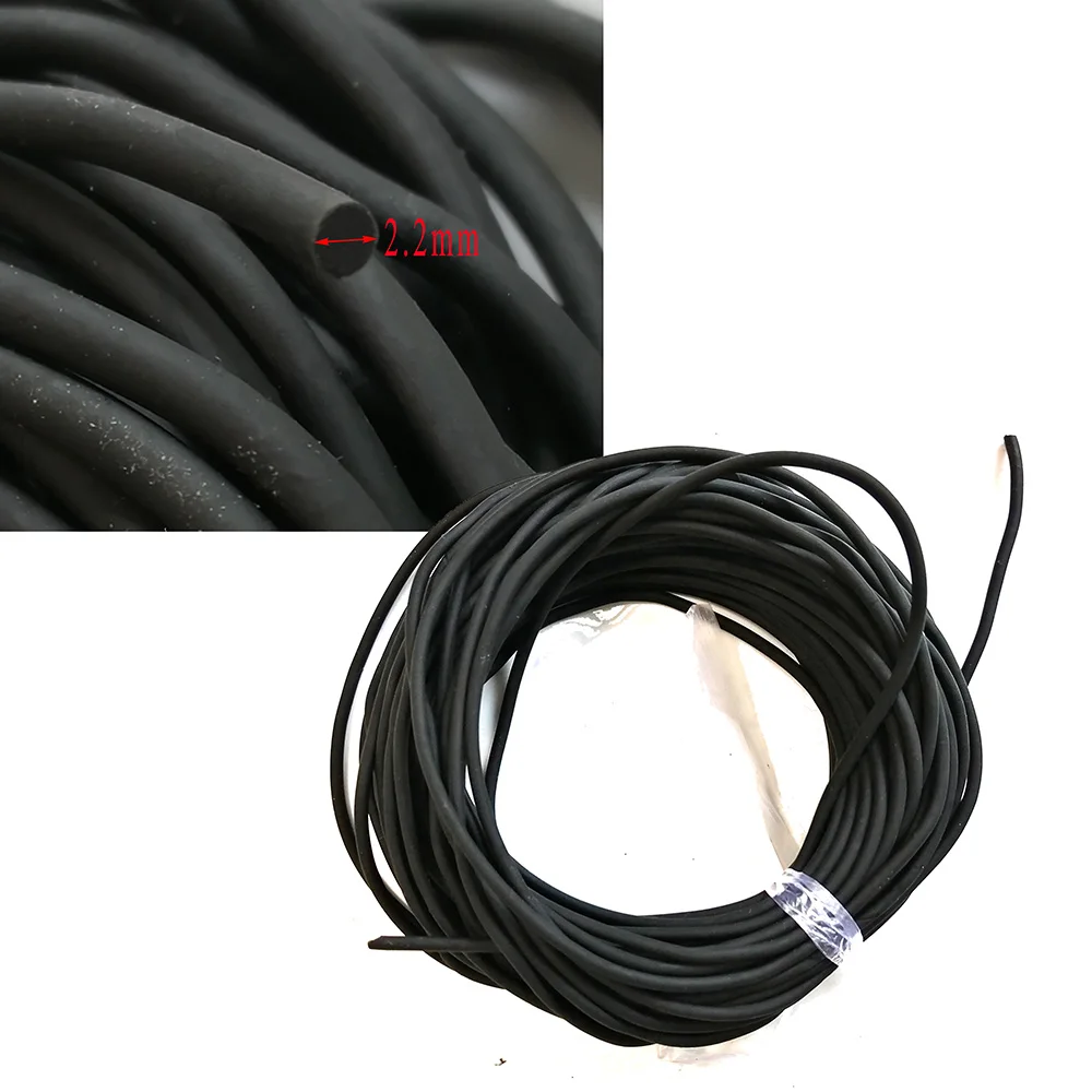 10 Meters 2.2mm Rubber Solid Elastic Rubber Line Rubber Line for Fishing  Traditional Level Round Elastic Rope Tied Line Fish