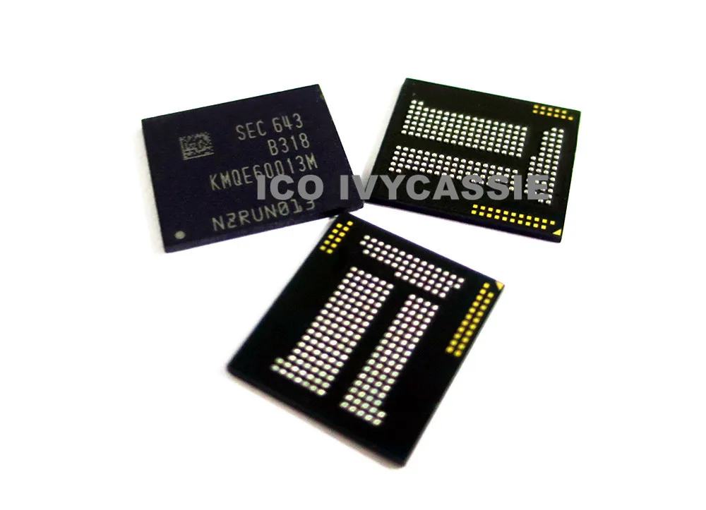 KMQE60013M-B318 eMMC LPDDR3 EMCP UFS BGA221 Chip NAND Flash Memory IC 16GB 16+2 Soldered Ball Pins 65元 1个_副本_副本
