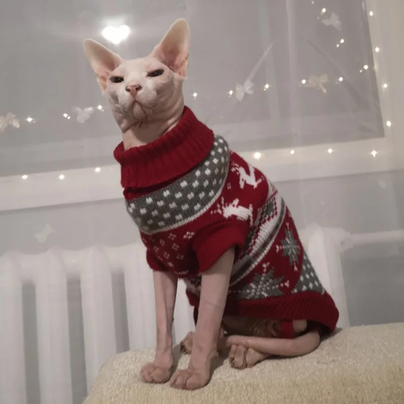 Зимний Теплый женский свитер с котом из мультфильма для кошек пуловер рисунком