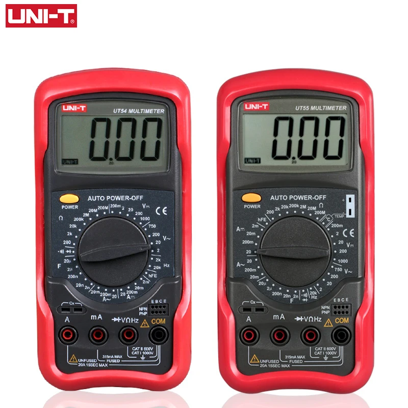UNI-T UT55 Универсальный цифровой мультиметр T 1000V AC DC Цифровой электрический