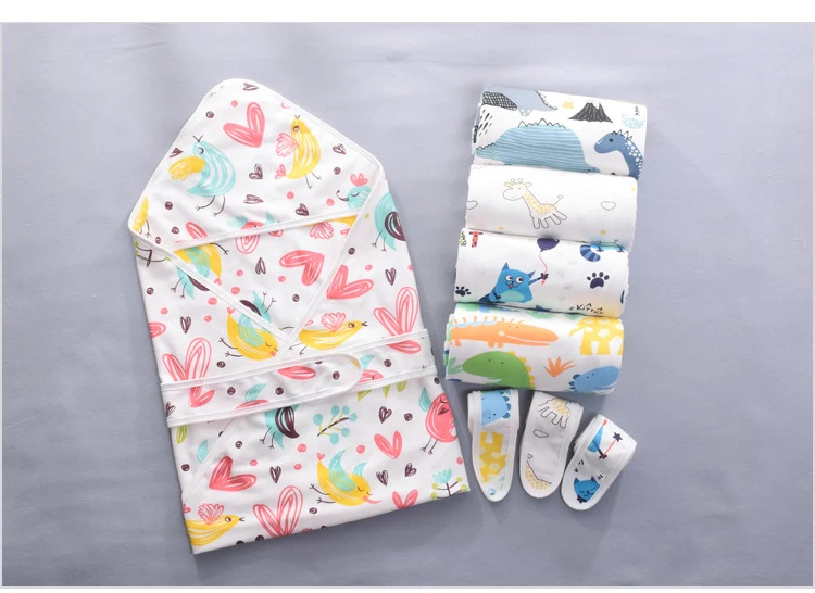 AAG хлопковый детский спальный мешок, конверт для новорожденного, детский спальный мешок, пеленка для коляски, пеленка, кокон для новорожденных